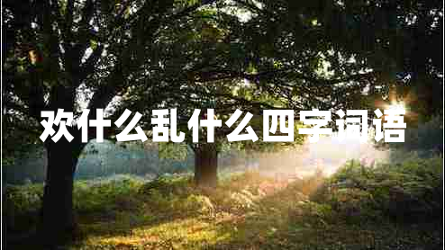 歡什么亂什么四字詞語