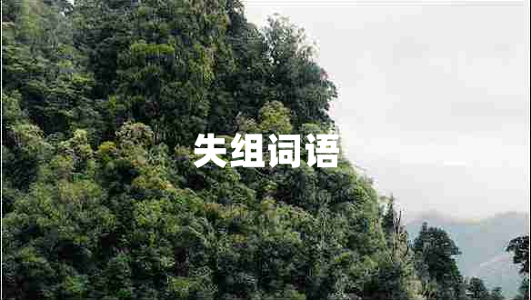 失組詞語