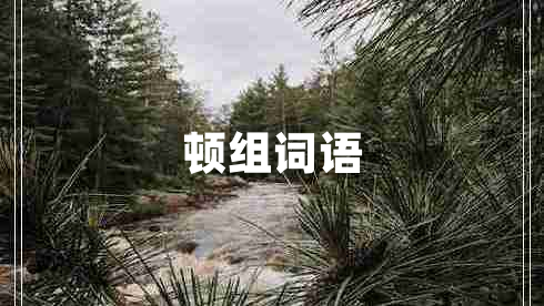 頓組詞語