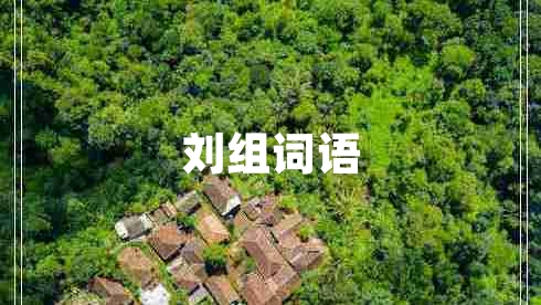 劉組詞語