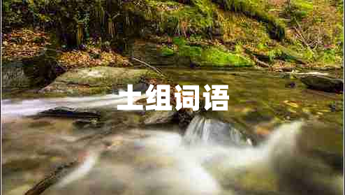 土組詞語