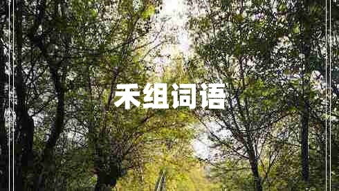 禾組詞語