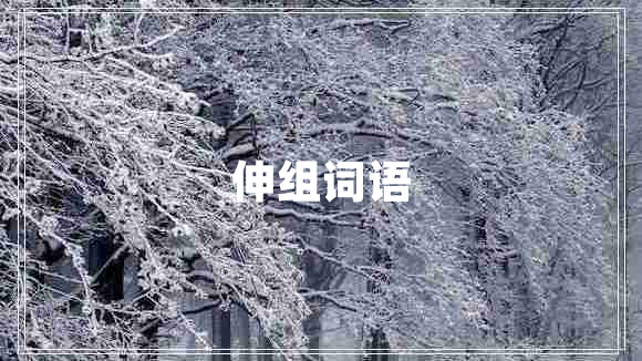 伸組詞語