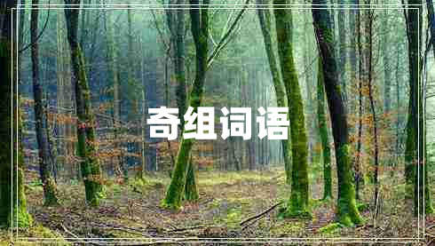 奇組詞語
