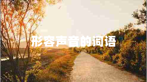 形容聲音的詞語