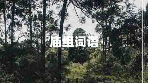廟組詞語
