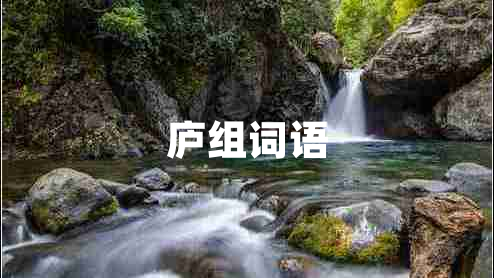 廬組詞語