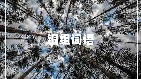 銅組詞語