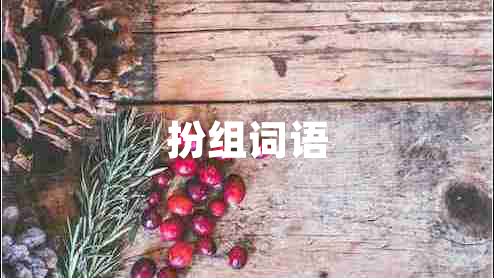 扮組詞語