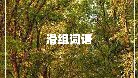 滑組詞語