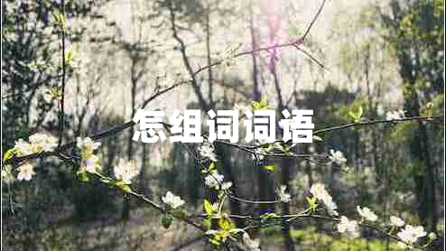 怎組詞詞語