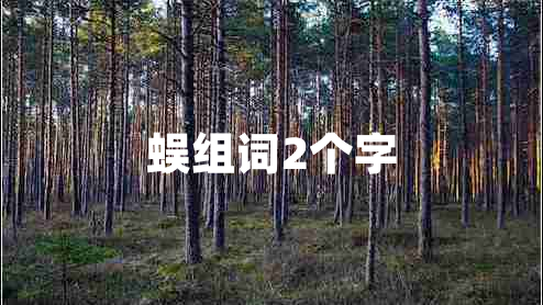 蜈組詞2個字