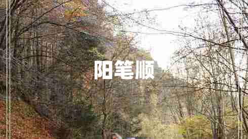 陽筆順