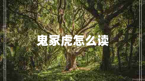 鬼?；⒃趺醋x