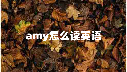 amy怎么讀英語