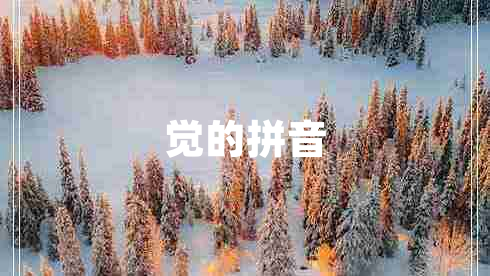 覺的拼音