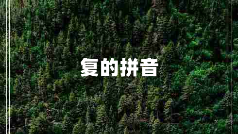 復(fù)的拼音