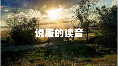 說服的讀音