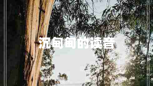 沉甸甸的讀音