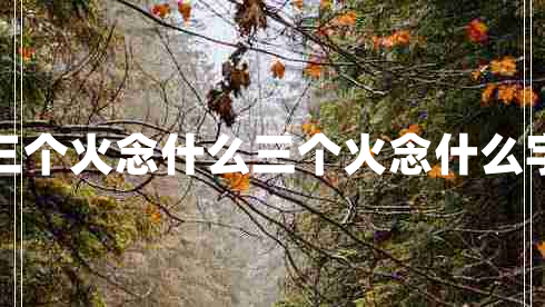 三個火念什么三個火念什么字
