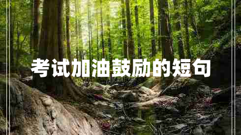考試加油鼓勵(lì)的短句
