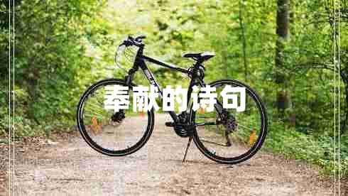奉獻的詩句