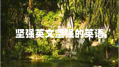 堅(jiān)強(qiáng)英文堅(jiān)強(qiáng)的英語(yǔ)