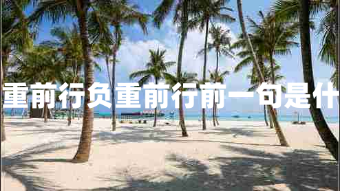 負(fù)重前行負(fù)重前行前一句是什么