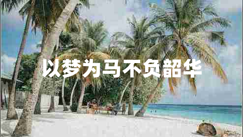 以夢為馬不負韶華