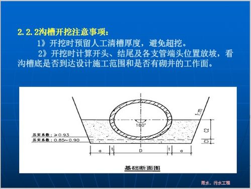溝槽開挖注意事項