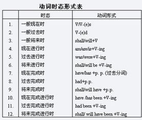 時態(tài),英語,注意事項