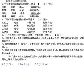 河南中考語(yǔ)文基礎(chǔ)知識(shí)
