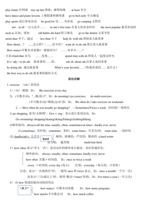 八級上海英語知識點基礎的