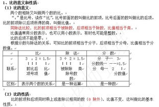 比和比例的基礎(chǔ)知識(shí)