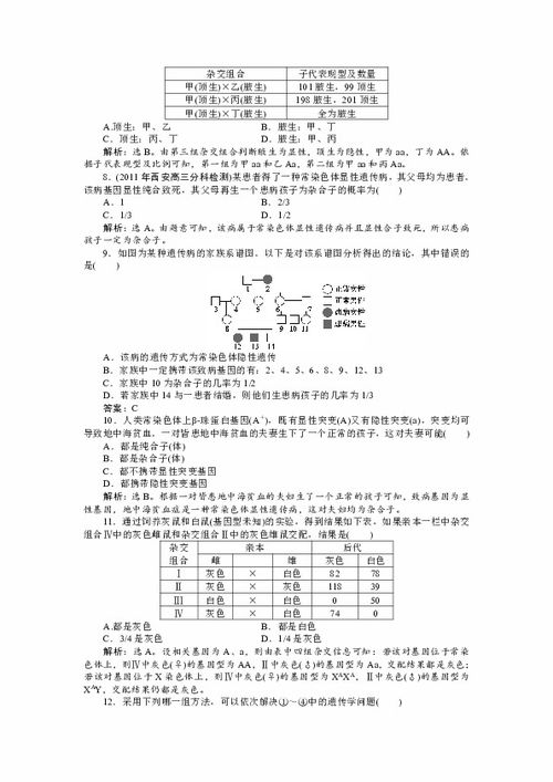 高中生物必修二基礎(chǔ)知識(shí)判斷題