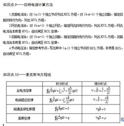 電工基礎(chǔ)知識點摘要