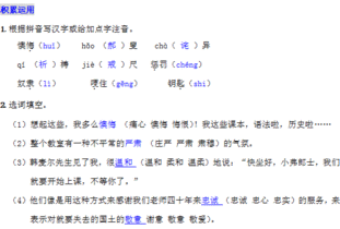 最后一課基礎(chǔ)知識(shí)過關(guān)
