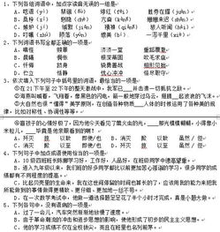 初二上語文基礎知識訓練答案